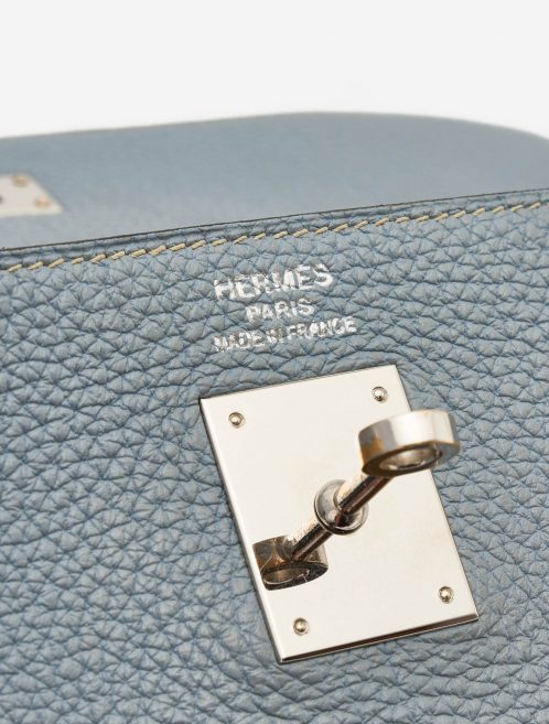 Hermès Kelly 35 Togo Bleu Lin Palladium Silver Hardware SACLÀB