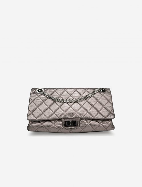 Pre-owned Chanel bag 2.55 227 Lamb Silver Silver | Sell your designer bag on Saclab.com