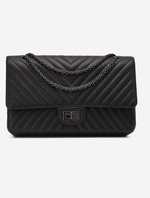 Chanel 2.55 Reissue 227 Lamb So Black Edition Front SACLÀB