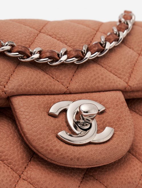 Chanel Timeless Mini Caviar Rose Silver Hardware