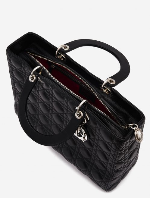 Dior Lady Large Calf Black Secondhand Handbag