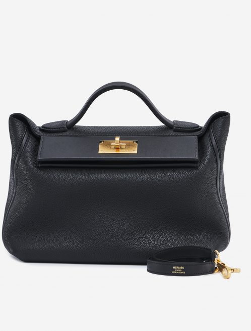 Hermès 2424 29 Clemence Black Handbag SACLÀB