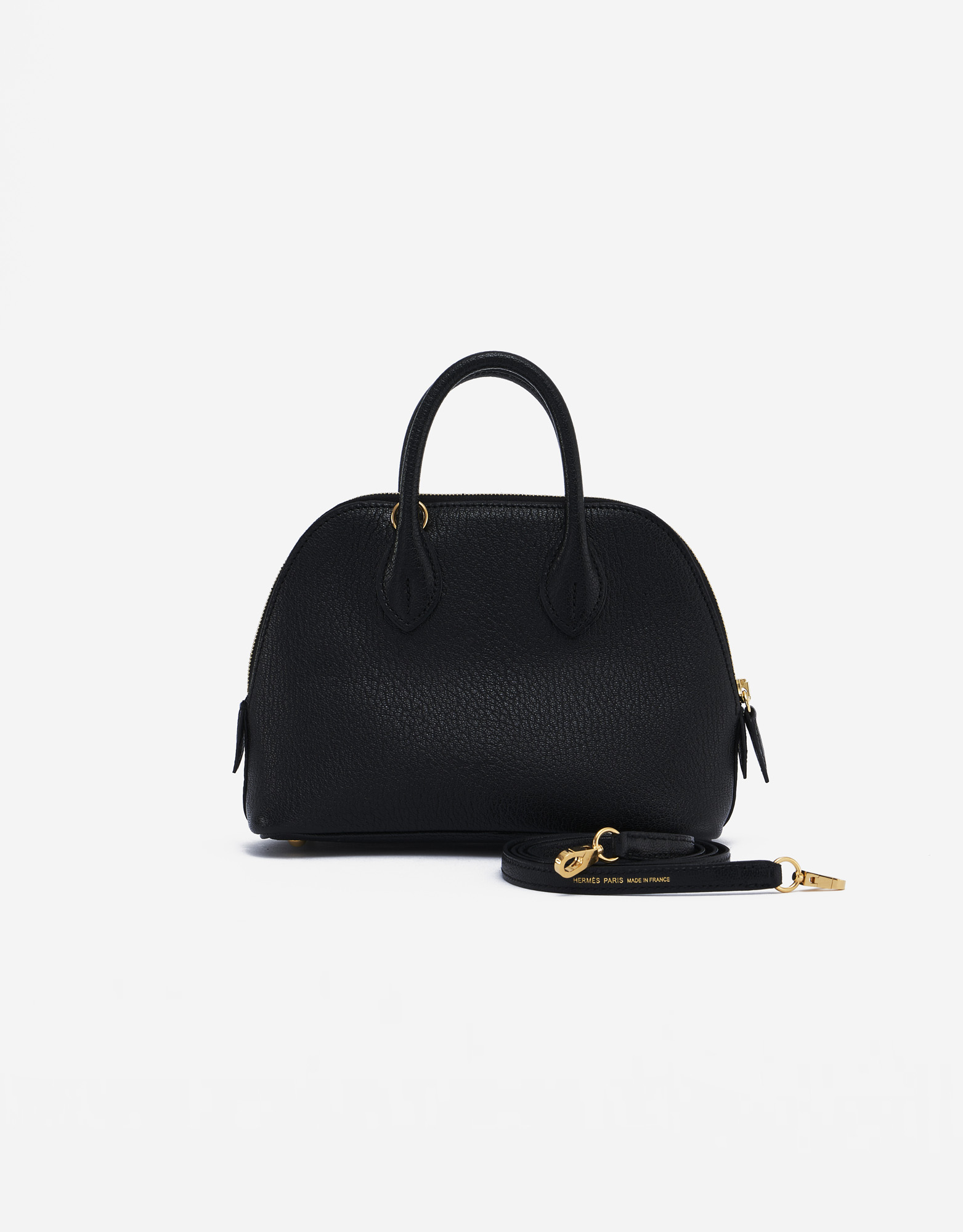 HERMES Bolide Pouch キャンバス ノワール 黒 ミニ Hermès Bolide Mini Chevre Black | SACLÀB