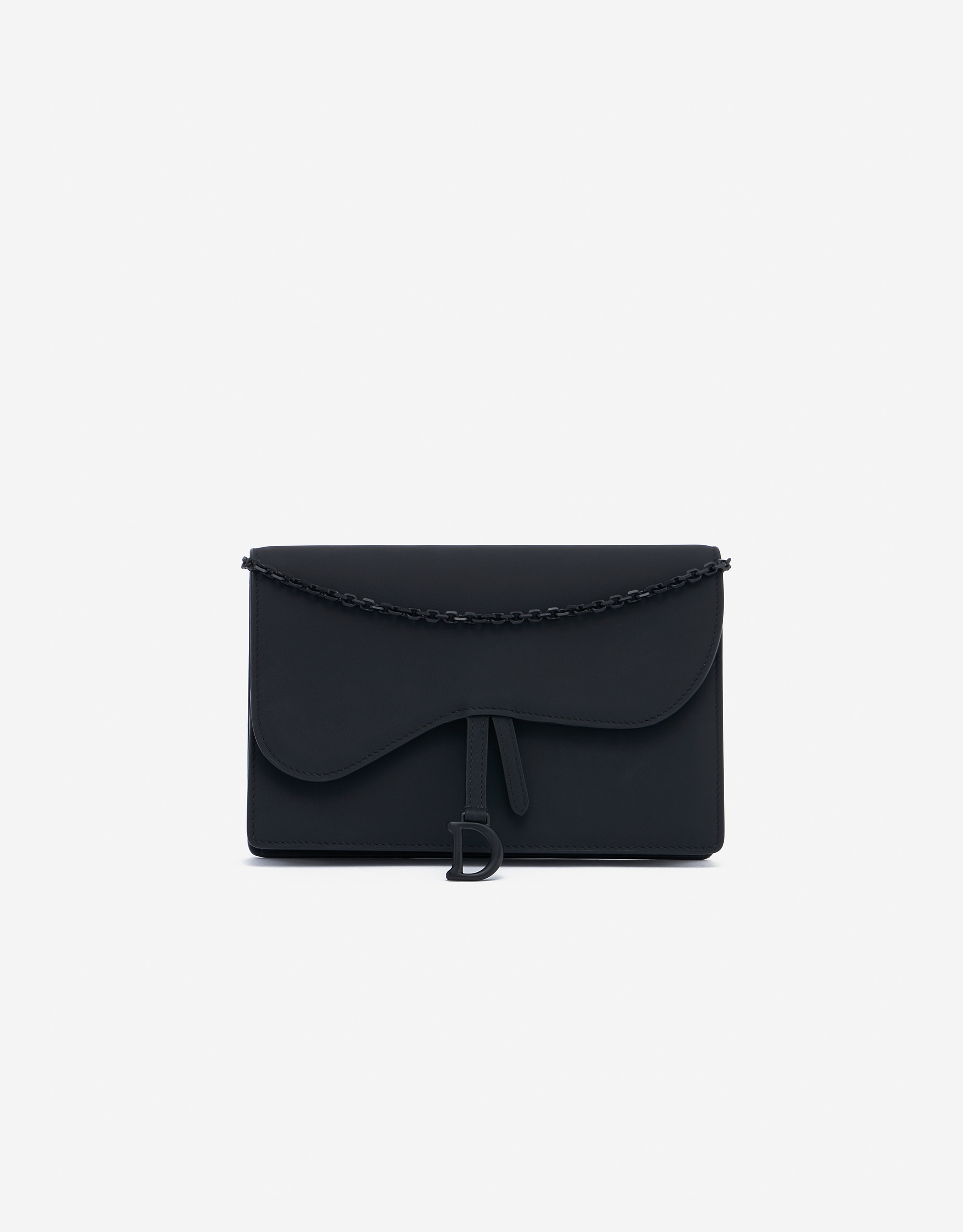 Dior Saddle Clutch Calf Ultra Matte Black | SACLÀB