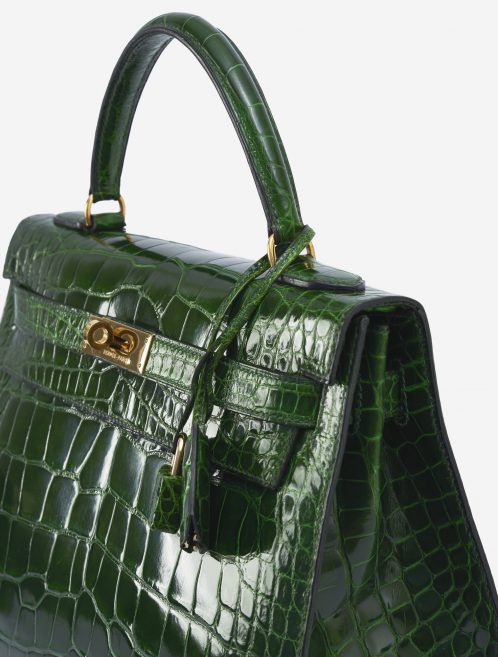 Hermès Kelly 32 Alligator Vert Emerald Exotic Handbag