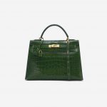 Hermès Kelly 32 Alligator Vert Emerald Exotic Handbag