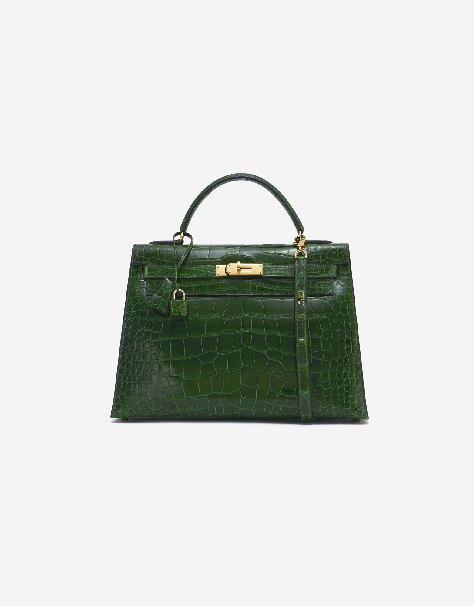 Hermès Kelly 32 Alligator Vert Emerald | SACLÀB
