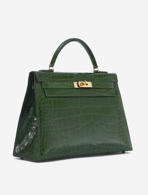 Hermès Kelly 32 Alligator Vert Emerald Exotic Handbag