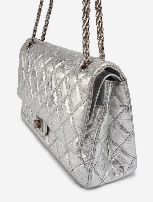 Pre-owned Chanel bag 2.55 Reissue 226 Metallic Silver Silver | Sell your designer bag on Saclab.com