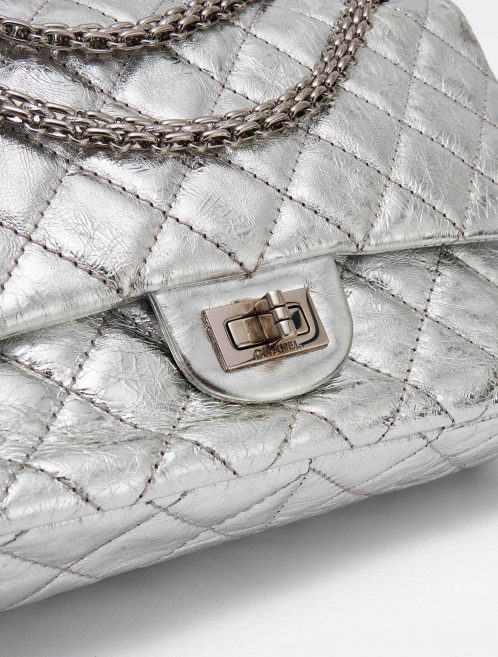 Chanel 2.55 226 Metallic Silver Limited Edition Bag SACLÀB Hardware