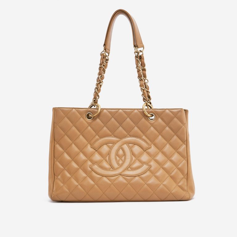Chanel Shopping Tote Medium Caviar Leather Beige SACLÀB