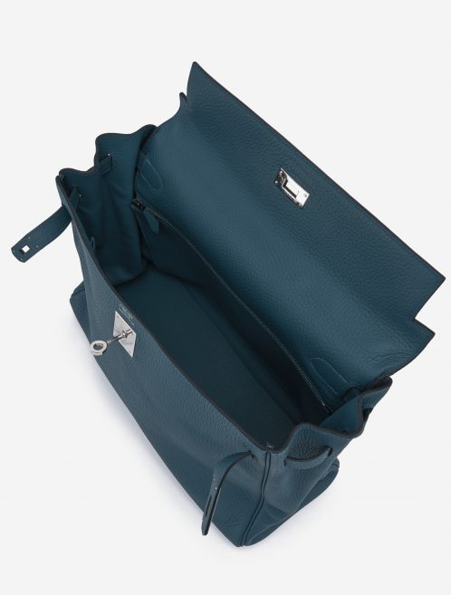 Hermès Kelly 35 Clemence leather Colvert Blue SACLÀB
