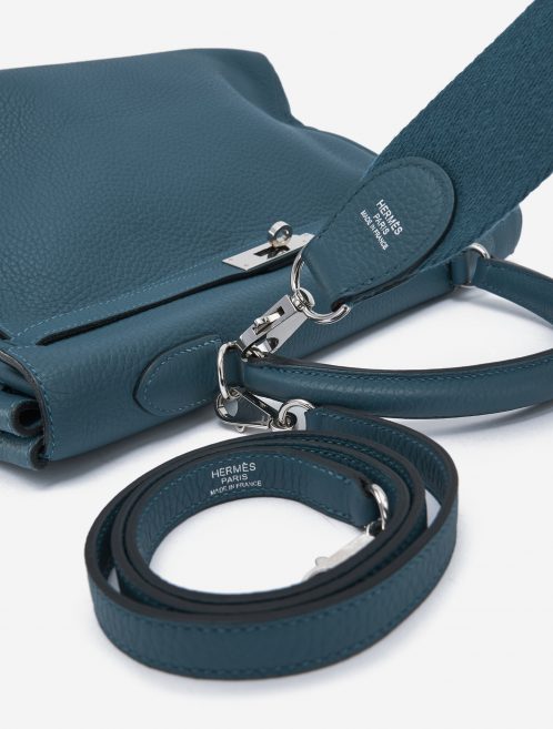 Hermès Kelly 35 Clemence leather Colvert Blue SACLÀB