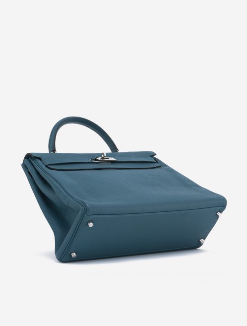 Hermès Kelly 35 Clemence leather Colvert Blue SACLÀB