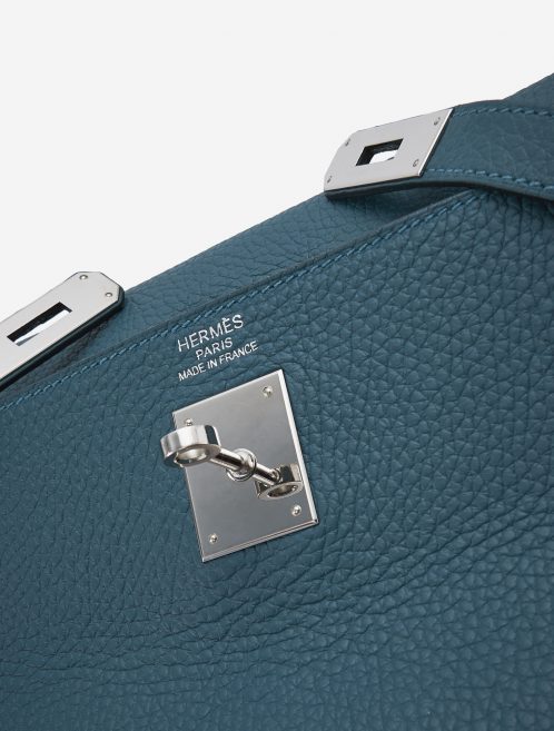 Hermès Kelly 35 Clemence leather Colvert Blue SACLÀB