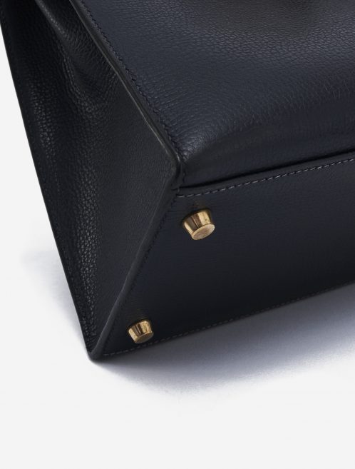 Hermès Kelly 35 Sellier Vache Liegee Bleu Indigo Bag SACLÀB