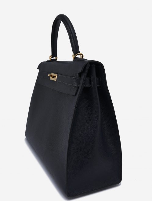 Hermès Kelly 35 Sellier Vache Liegee Bleu Indigo Bag SACLÀB