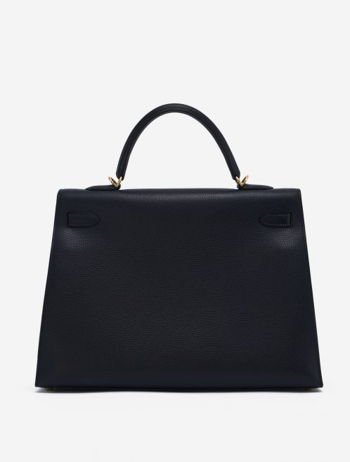 Hermès Kelly 35 Sellier Vache Liegee Bleu Indigo Bag SACLÀB