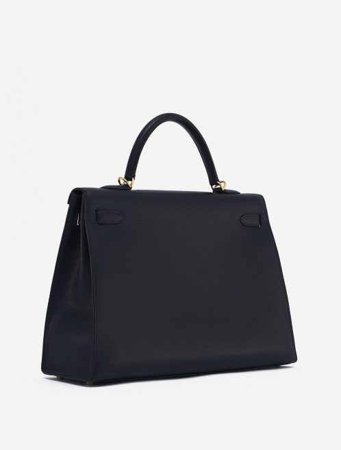 Hermès Kelly 35 Sellier Vache Liegee Bleu Indigo Bag SACLÀB