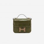 Hermès Constance Mini 18 Alligator Lizard Marquette Vert Veronese Agate Luxury Bag