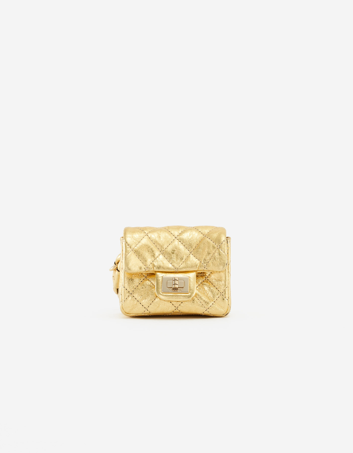 Chanel 2.55 Mini Clip Lamb Gold | SACLÀB