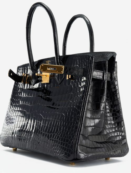 Hermès Birkin 30 Porosus Crocodile Black Exotic Luxury Bag