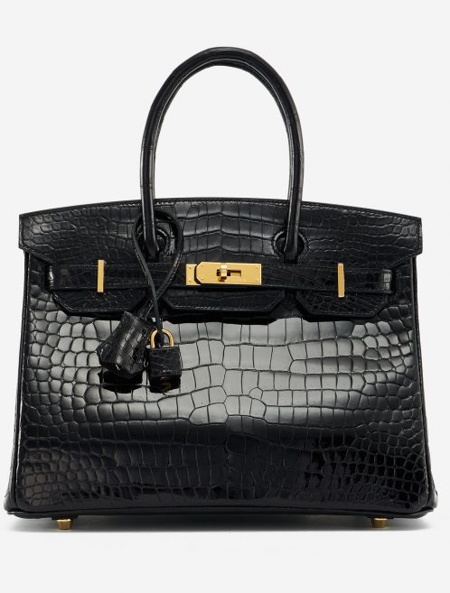 Hermès Birkin 30 Porosus Crocodile Black Exotic Luxury Bag