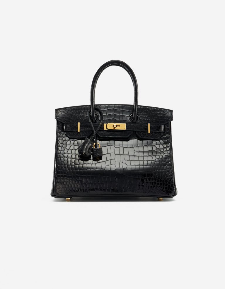 Hermès Birkin 30 Porosus Crocodile Black Exotic Luxury Bag