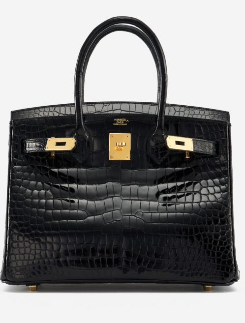 Hermès Birkin 30 Porosus Crocodile Black Exotic Luxury Bag