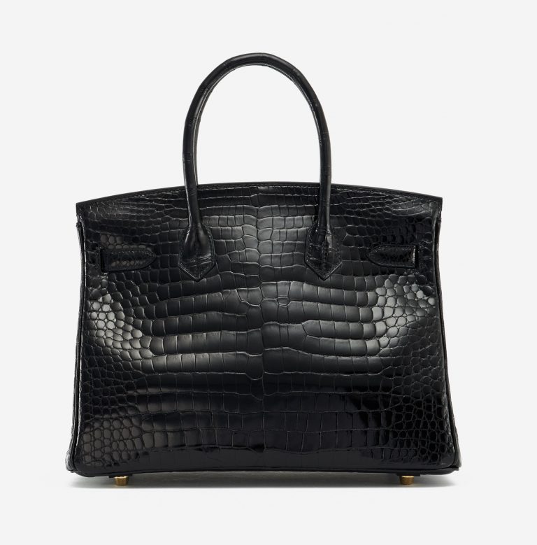 Hermès Birkin 30 Porosus Crocodile Black Exotic Luxury Bag