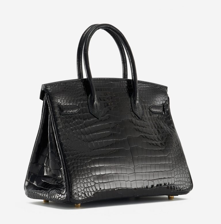 Hermès Birkin 30 Porosus Crocodile Black Exotic Luxury Bag