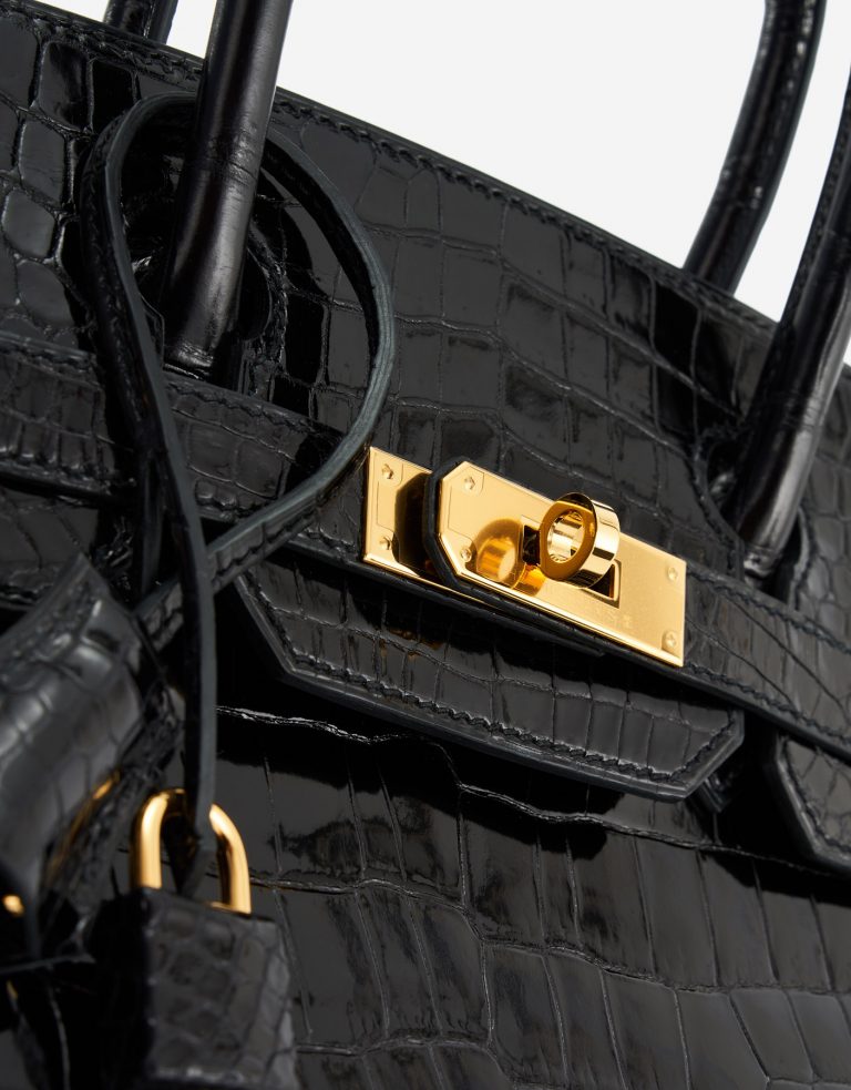 Hermès Birkin 30 Porosus Crocodile Black GHW Exotic Luxury Bag