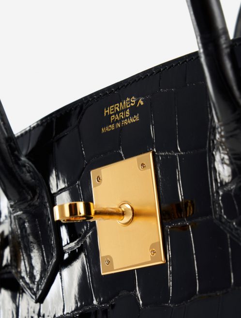 Hermès Birkin 30 Porosus Crocodile Black GHW Exotic Luxury Bag