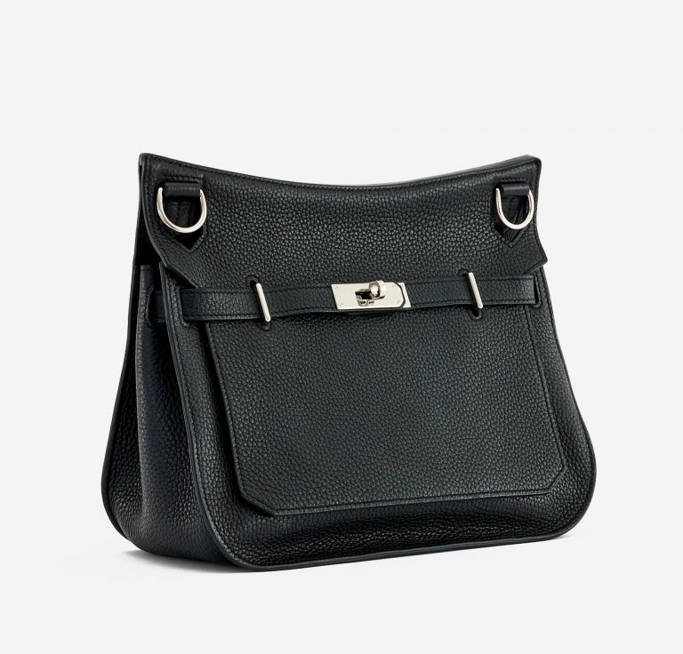 A Pre-Loved Hermés Jypsiere 28 Taurillon Clemence in Black Side