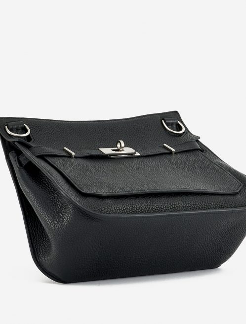 A Pre-Loved Hermés Jypsiere 28 Taurillon Clemence in Black Bottom