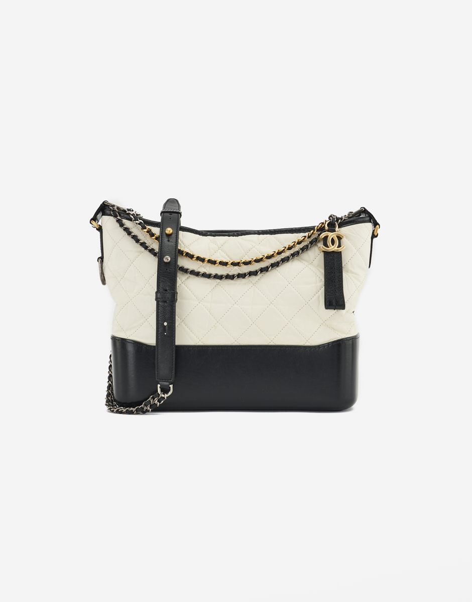 Chanel Gabrielle Large Lamb Black/White | SACLÀB