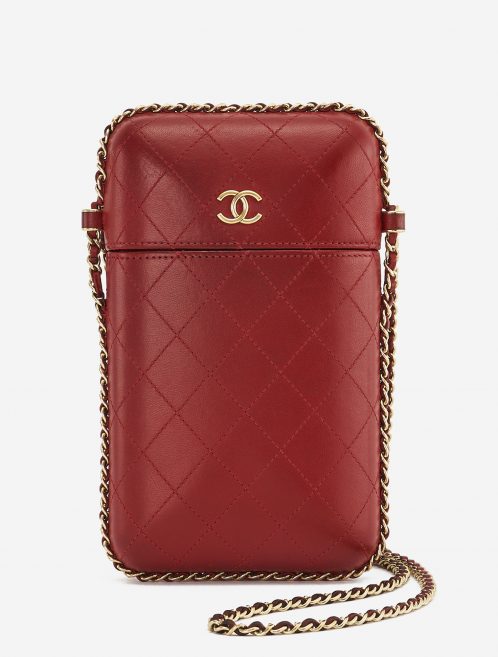 A pre-loved Chanel Clutch with Chain Calfskin Red on SACLÀB
