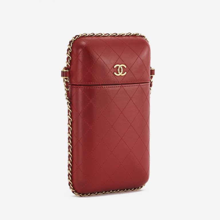 A pre-loved Chanel Clutch with Chain Calfskin Red on SACLÀB