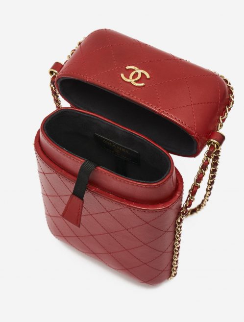 A pre-loved Chanel Clutch with Chain Calfskin Red on SACLÀB