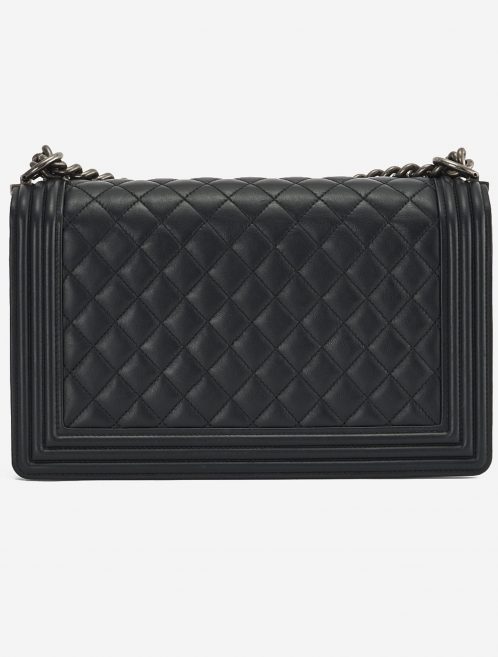 A pre-loved Chanel Boy Medium Lambskin Black on SACLÀB