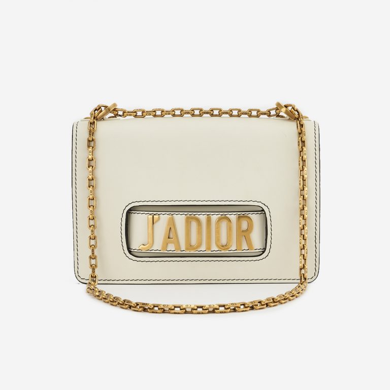 A pre-loved Dior J'ADIOR Medium Calfskin Beige on SACLÀB