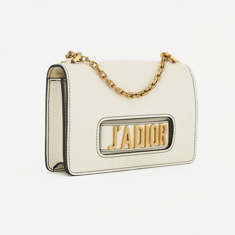 A pre-loved Dior J'ADIOR Medium Calfskin Beige on SACLÀB