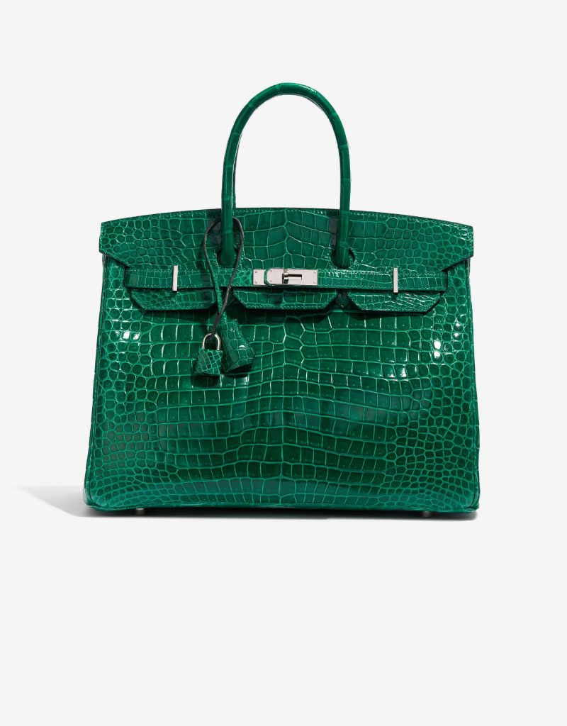 Hermès pre-loved Birkin Crocodile Vert Emerald SACLÀB