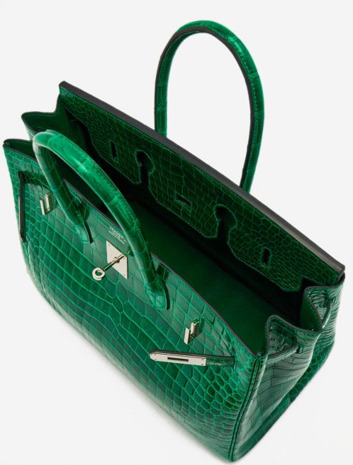 Hermès Birkin 35 Crocodile Porosus Vert Emeraude