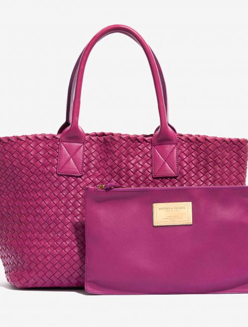 Bottega Veneta Cabat Small Intrecciato Purple