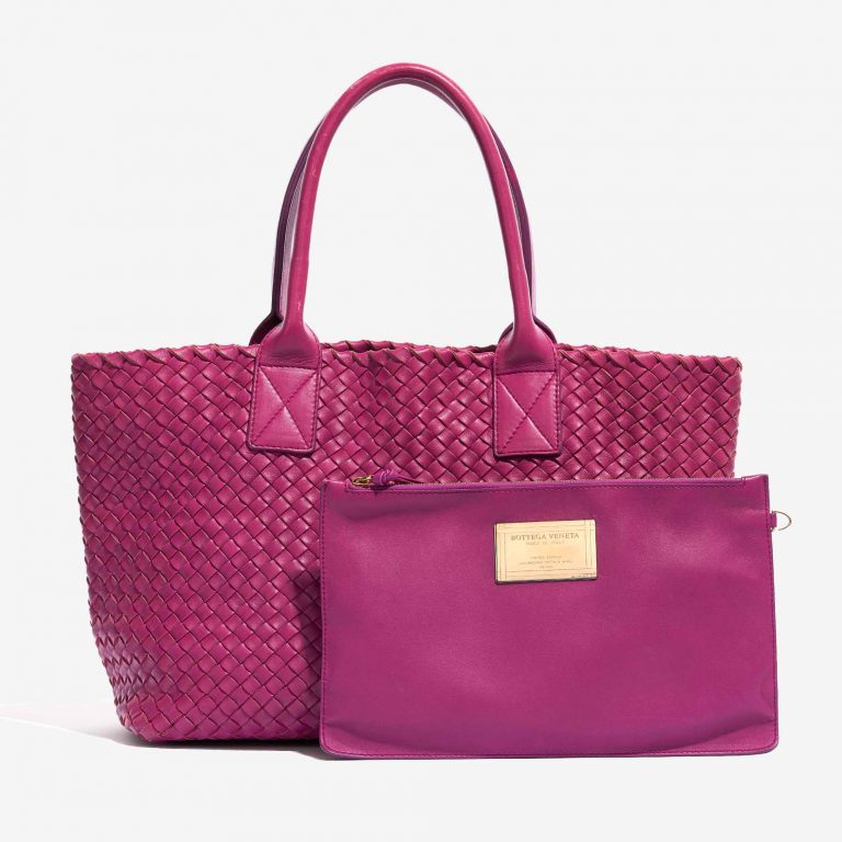 Bottega Veneta Cabat Small Intrecciato Purple