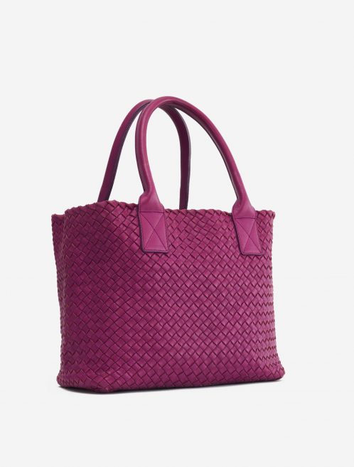 A pre-loved Bottega Veneta Cabat Small Intrecciato Purple on SACLÀB