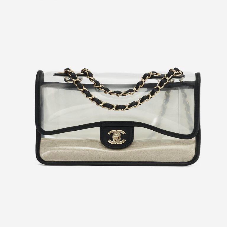 A pre-loved Chanel Timeless Medium PVC 'Sand By The Sea' on SACLÀB