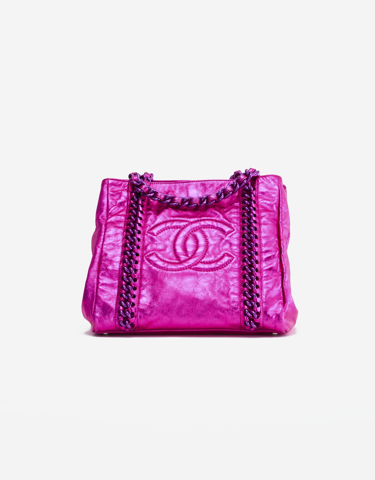 希少 ◆◆CHANEL SHOPPING CENTER◆◆ Chanel Shopper Metallic Pink | SACLÀB