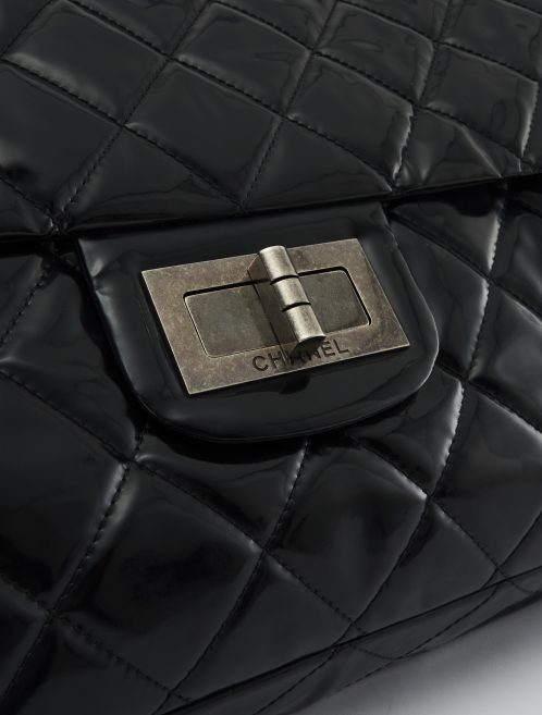 A pre-loved Chanel 2.55 Large Vinyl Black on SACLÀB